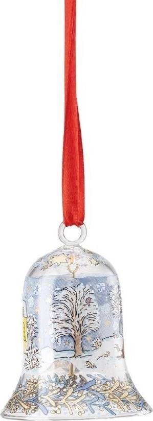 Rosenthal Skleněná ozdoba na stromeček Zvonek, Štědrý večer, 7 cm