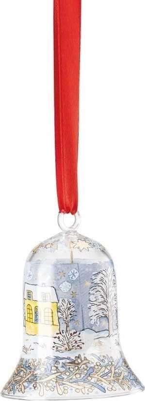Rosenthal Skleněná ozdoba na stromeček Zvonek, Štědrý večer, 7 cm