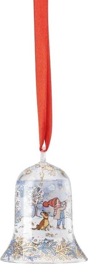 Rosenthal Skleněná ozdoba na stromeček Zvonek, Štědrý večer, 7 cm