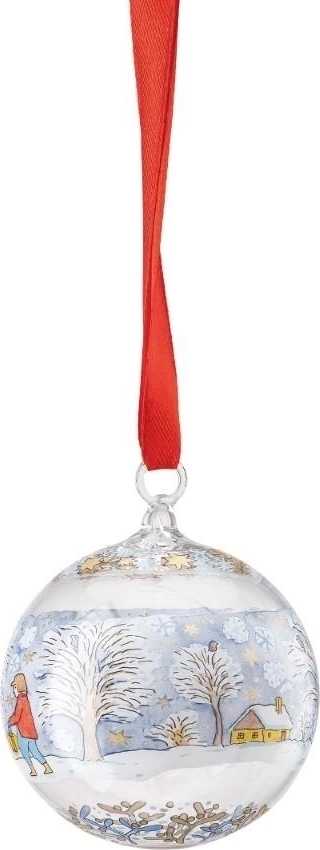 Rosenthal Skleněná ozdoba na stromeček Koule, Štědrý večer, Ø6 cm