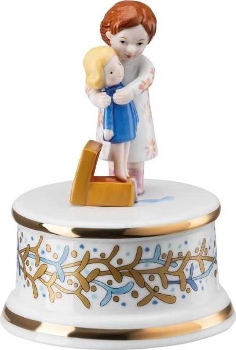 Rosenthal Vánoční hrací skřínka malá, Štědrý večer, Ø 9 cm