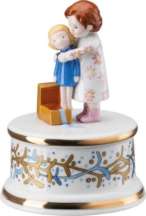 Rosenthal Vánoční hrací skřínka malá, Štědrý večer, Ø 9 cm