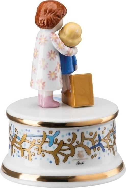 Rosenthal Vánoční hrací skřínka malá, Štědrý večer, Ø 9 cm