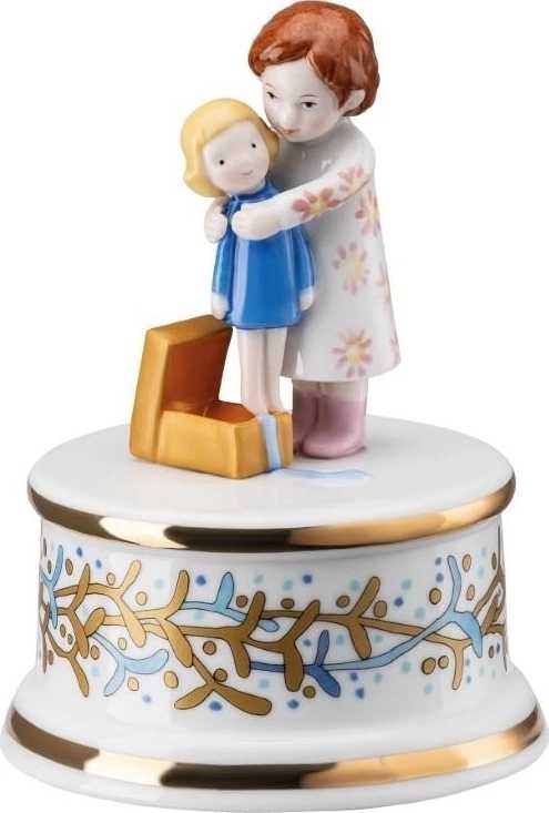 Rosenthal Vánoční hrací skřínka malá, Štědrý večer, Ø 9 cm