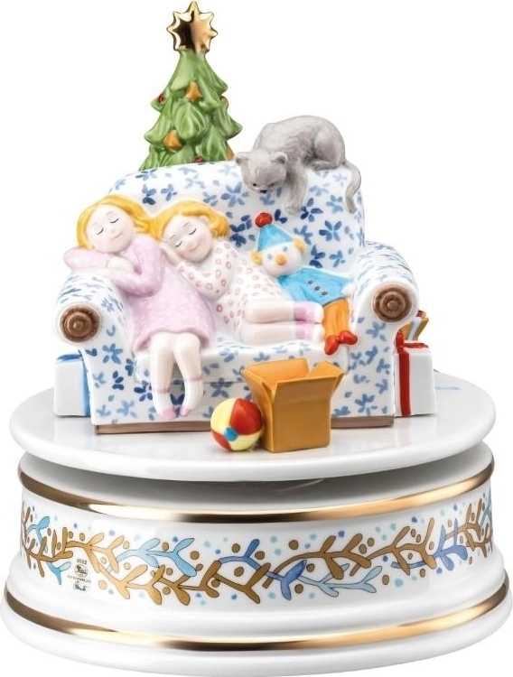 Rosenthal Vánoční hrací skříňka XXL, Štědrý večer, Ø 15,5 cm