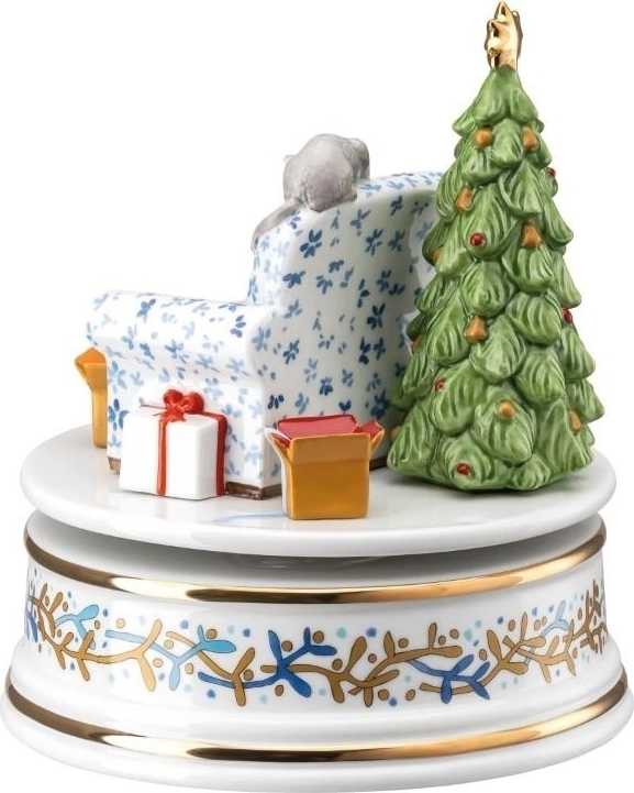 Rosenthal Vánoční hrací skříňka XXL, Štědrý večer, Ø 15,5 cm