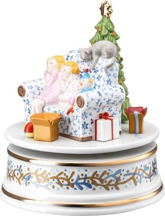 Rosenthal Vánoční hrací skříňka XXL, Štědrý večer, Ø 15,5 cm