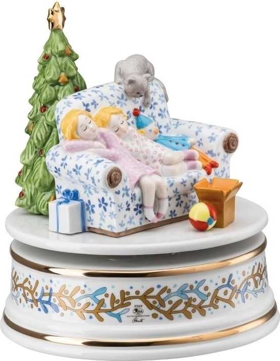 Rosenthal Vánoční hrací skříňka XXL, Štědrý večer, Ø 15,5 cm