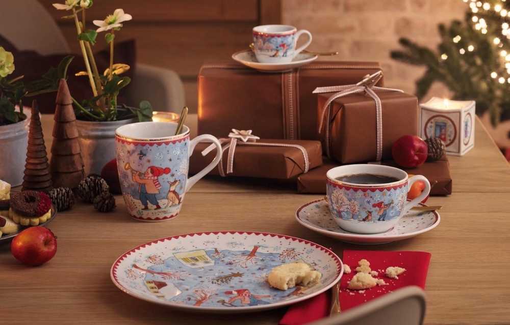 Rosenthal Vánoční espresso šálek a podšálek, Štědrý večer, 0,08l/12 cm