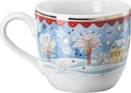 Rosenthal Vánoční espresso šálek a podšálek, Štědrý večer, 0,08l/12 cm