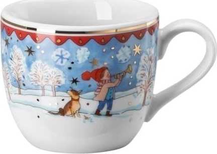 Rosenthal Vánoční espresso šálek a podšálek, Štědrý večer, 0,08l/12 cm