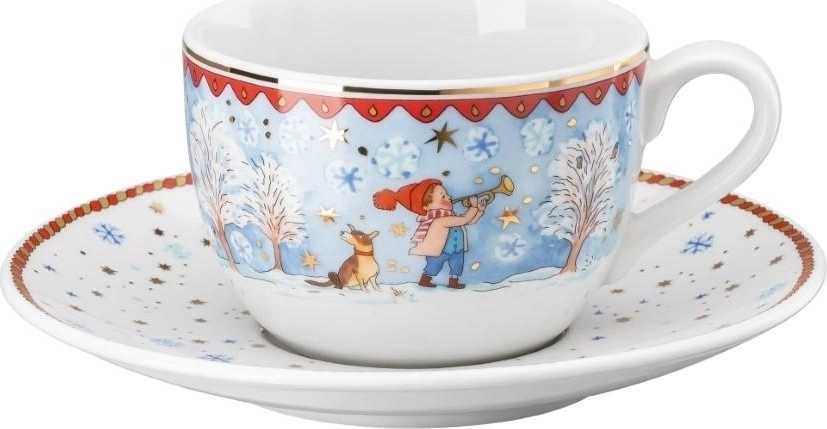 Rosenthal Vánoční cappuccino šálek a podšálek, Štědrý večer, 0,22l/16cm