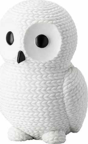 Rosenthal Moderní dekorace sova Sněhurka, Pets, velká, 10,5 cm