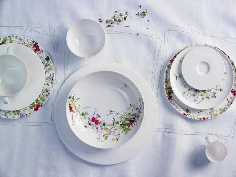 Rosenthal Brillance Fleurs Sauvages Oválný servírovací tác, 41x29 cm