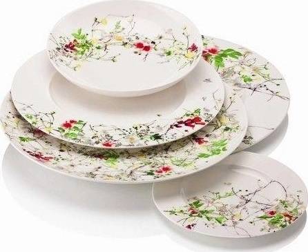 Rosenthal Brillance Fleurs Sauvages hluboký talíř, 23 cm