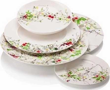 Rosenthal Brillance Fleurs Sauvages dezertní talíř, 23 cm