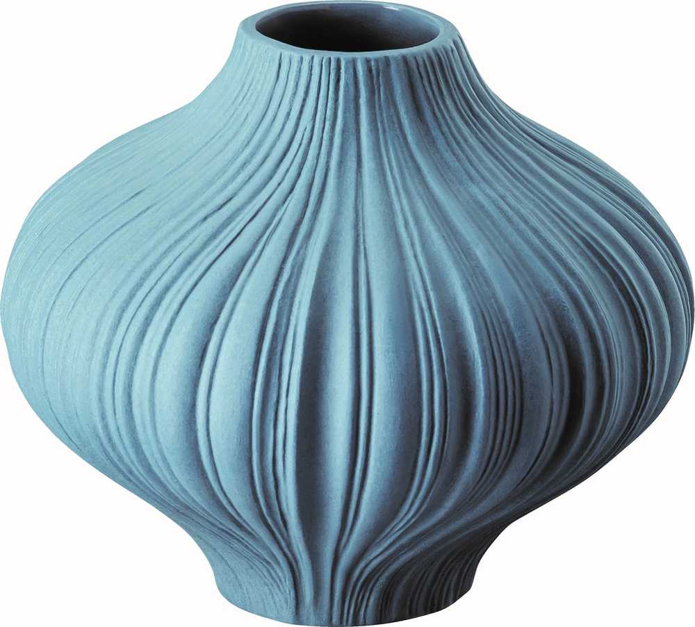 Rosenthal Mini váza Plissée, 8 cm, modrá Pacific