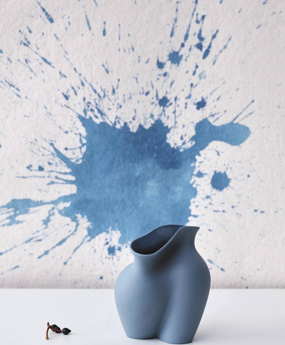 Rosenthal Mini váza La Chute, 10 cm, modrá Pacific