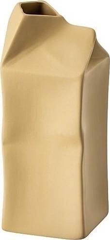 Rosenthal Mini váza Do not litter Pacco Bello, 11 cm, okrová Fossil