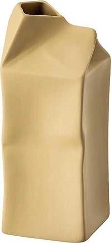 Rosenthal Mini váza Do not litter Pacco Bello, 11 cm, okrová Fossil