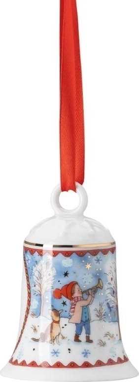 Rosenthal Štědrý večer Porcelánová ozdoba na stromeček Zvonek, 7 cm