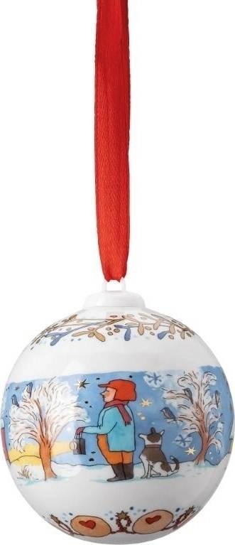 Rosenthal Štědrý večer Porcelánová ozdoba na stromeček Koule, Ø 6 cm