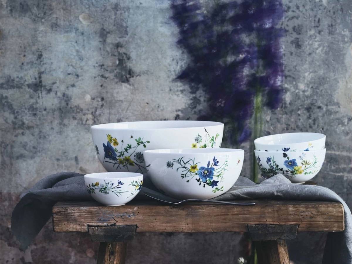 Rosenthal Brillance Fleurs des Alpes Podšálek k hrnečku na cappuccino / čaj, 16 cm