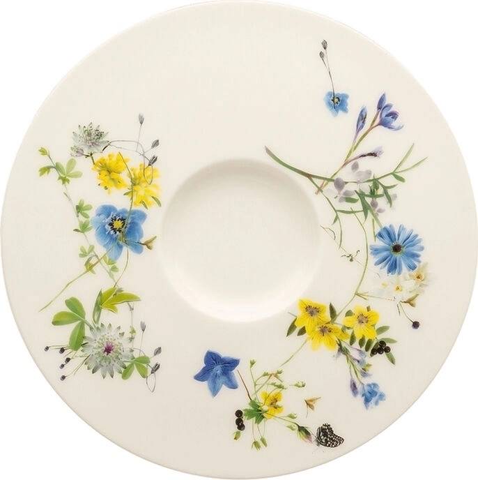 Rosenthal Brillance Fleurs des Alpes Podšálek k hrnečku na cappuccino / čaj, 16 cm