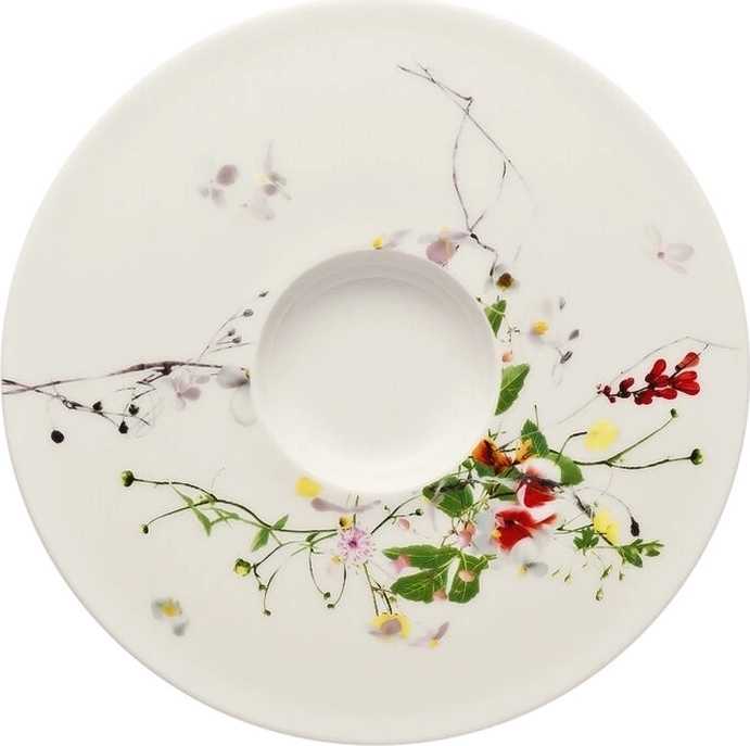Rosenthal Brillance Fleurs Sauvages Podšálek k hrnečku na cappuccino / čaj, 16 cm