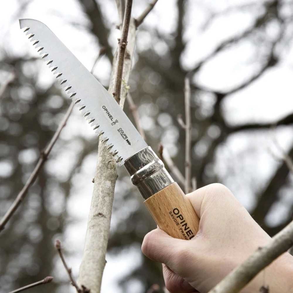 Opinel Carbon Steel Zavírací pilkový nůž N°12 Carbon Steel, 12 cm, blistr - Opinel
