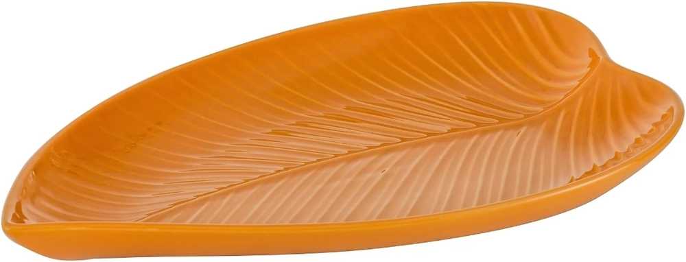 Mason Cash In the Forest Servírovací talíř ve tvaru listu, oranžový