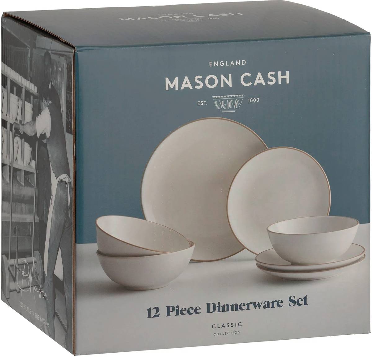 Mason Cash Classic Collection Krémová jídelní sada, 12 ks