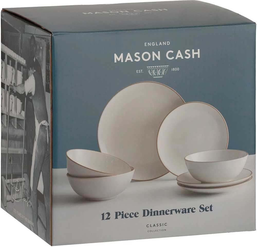 Mason Cash Classic Collection Krémová jídelní sada, 12 ks