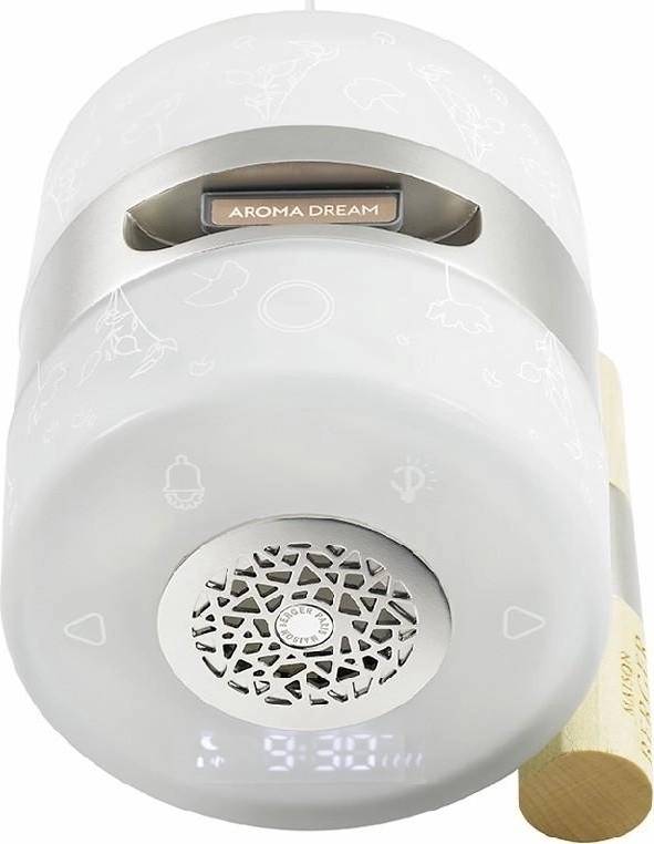Maison Berger Paris Sada elektrický Difuzér s budíkem Night & Day + kapsle Aroma Dream – Jemná ambra