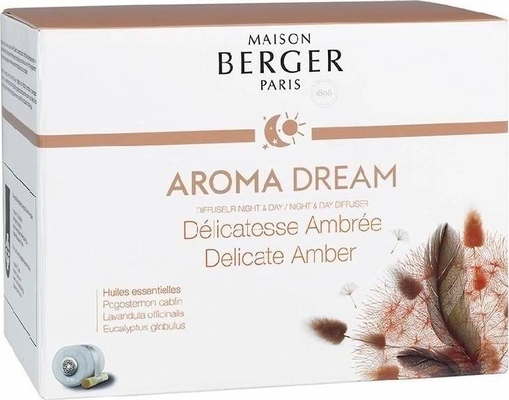 Maison Berger Paris Sada elektrický Difuzér s budíkem Night & Day + kapsle Aroma Dream – Jemná ambra