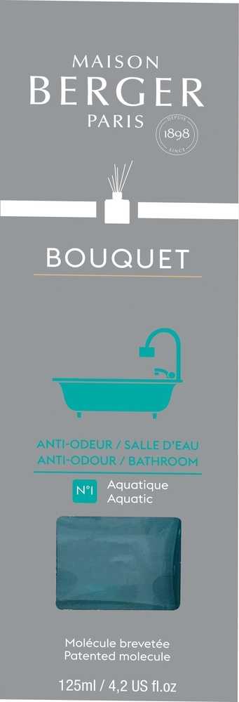 Maison Berger Paris Aroma Difuzér Cube, Proti zápachu z koupelny – Aquatic vůně, 125 ml