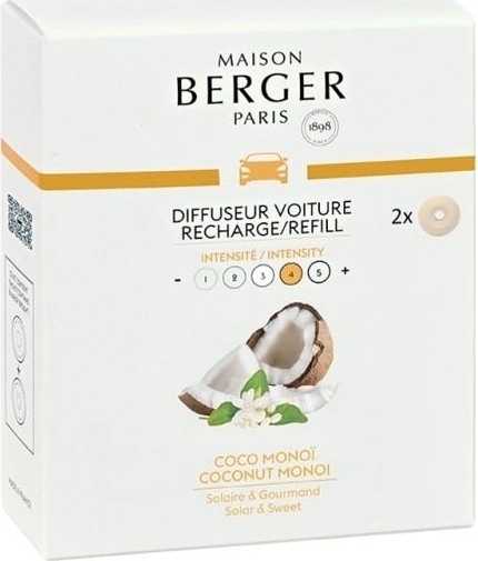 Maison Berger Paris Keramická náplň vůně do auta Coco Monoï, 2 ks