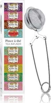 Kusmi Tea Dárková sada zelených čajů s čajovým sítkem