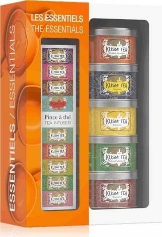 Kusmi Tea Essentials dárkový set s čajovým sítkem