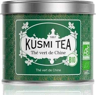 Kusmi Tea Sypaný zelený čaj Chinese green tea Bio, kovová dóza 100 g