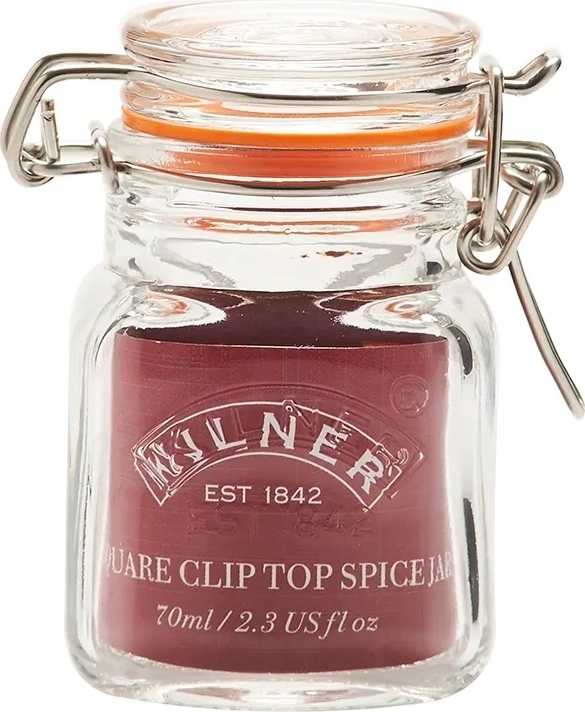 Kilner Hranatá zavařovací sklenice s klipem, 0,07 l