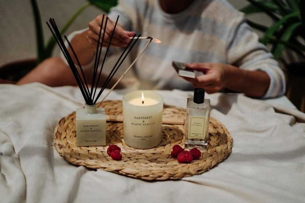 Cereria Mollá Vonné tyčinky Raspberry & Black Vanilla, 20 ks