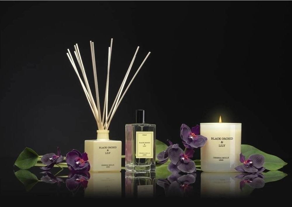Cereria Mollá Náplň do difuzéru Black Orchid & Lily, 500 ml