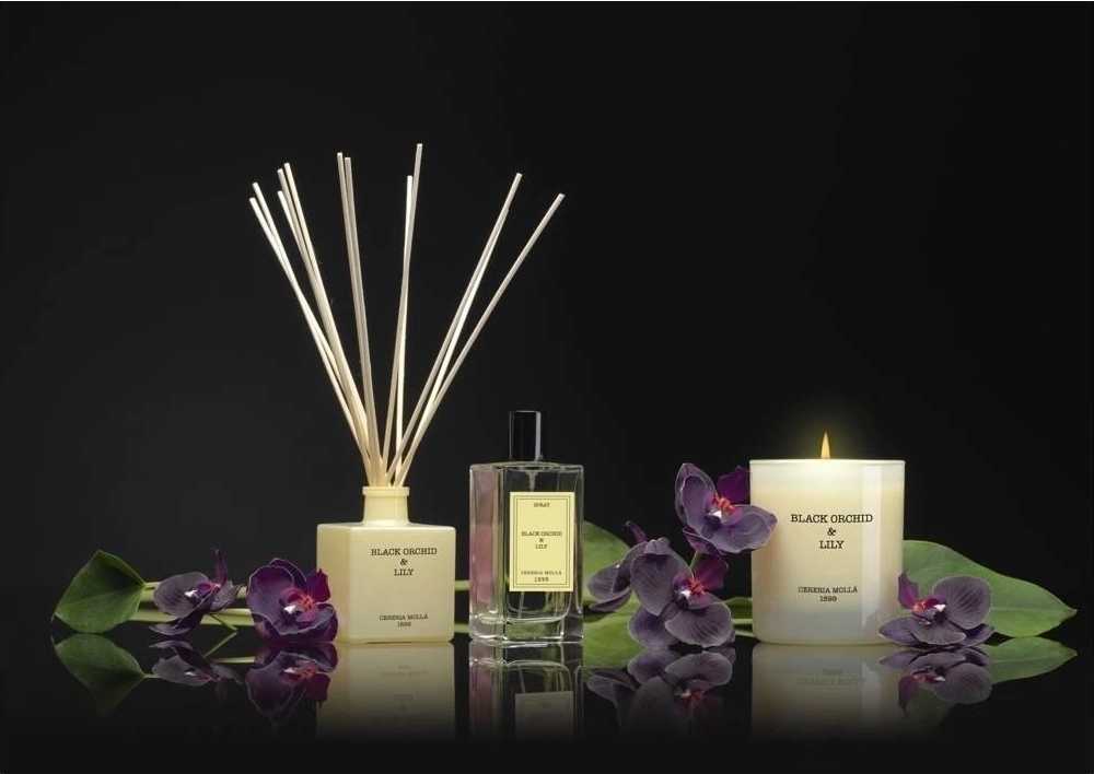 Cereria Mollá Náplň do difuzéru Black Orchid & Lily, 500 ml