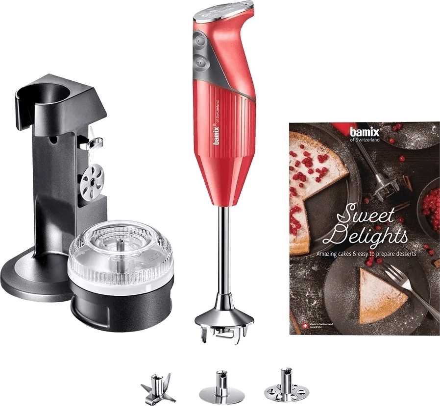 Bamix Ponorný tyčový mixér Sweet Delights 200 W, červený
