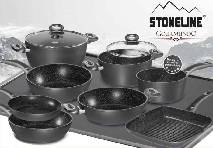 Stoneline Pánev grilovací s mramorovým povrchem 28 cm Gourmundo 