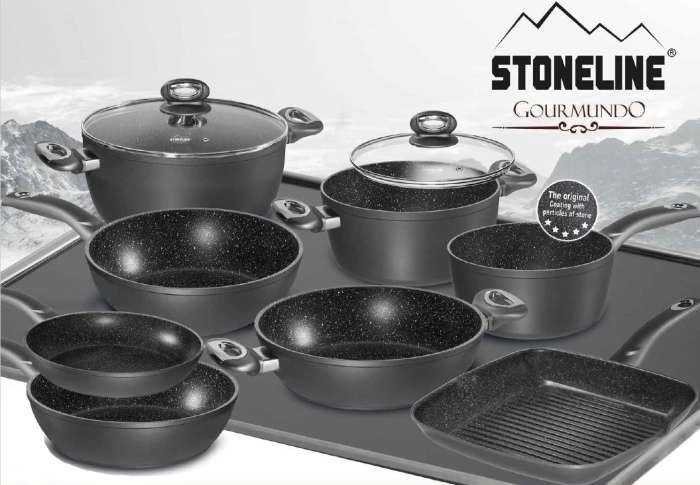 Stoneline Pánev grilovací s mramorovým povrchem 28 cm Gourmundo 
