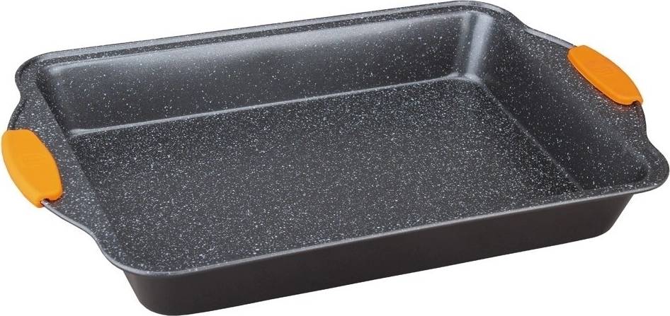 Berlingerhaus Plech hluboký silikonové rukojeti  41 x 26 x 6 cm  Granit Diamond Line 