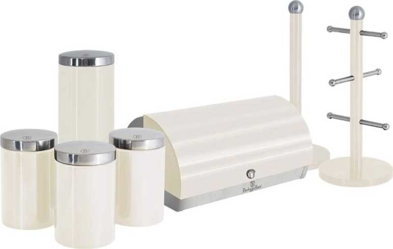 Berlingerhaus Dóza na potraviny sada 3 ks Cream Metallic Line