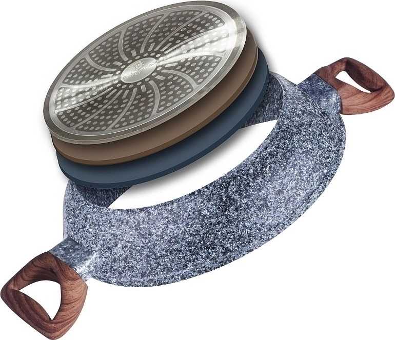 Berlingerhaus Pekáč kulatý s mramorovým povrchem a poklicí 32 cm Forest Line 